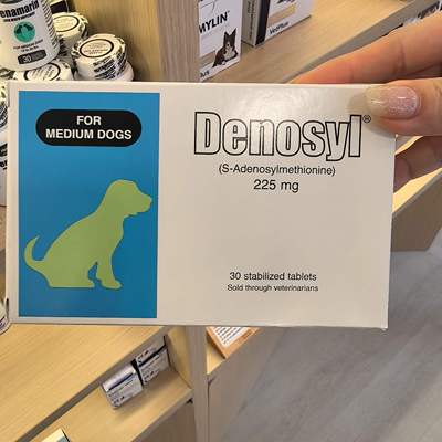 港购 美国Nutramax Denosyl 寵物肝臟補充劑 中型犬  225mg 30粒