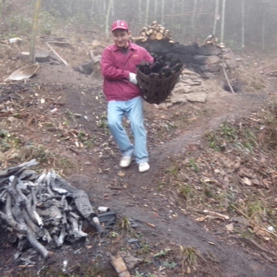 湖南永州原木天然木炭黑炭净化空气炭烧烤木炭壁炉取暖土窑土炭