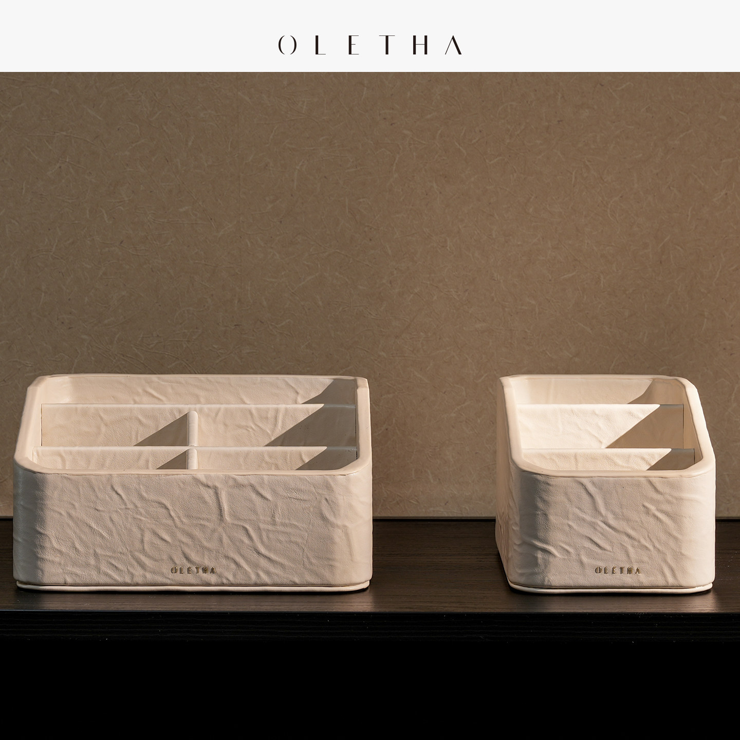 OLETHA轻奢风客厅茶几遥控器收纳化妆品办公桌面多功能整理收纳盒,收纳整理,桌面收纳盒,淘宝优惠券,粉丝福利购,淘宝优惠卷