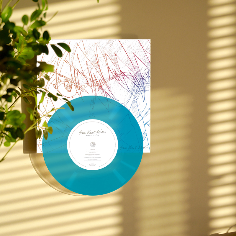 宇多田光 EVA One Last Kiss明日香上下叠彩胶蓝胶创意潮流装饰画