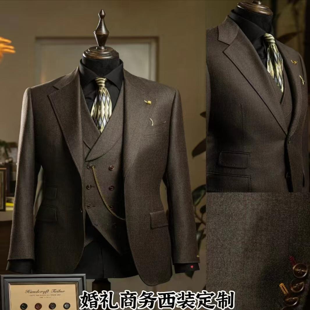 西装量身定制红帮剪裁精选面料