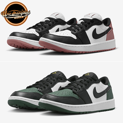 北卡 Air Jordan 1 Golf Low AJ1黑白粉 绿 高尔夫DD9315-106-107