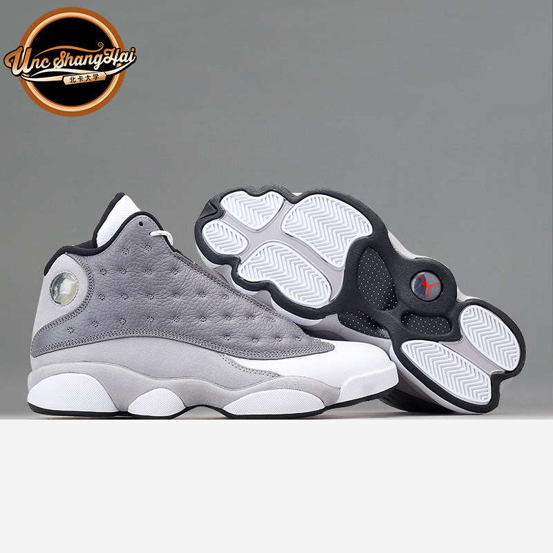 北卡大学 air jordan 13 aj13元祖灰雾霾灰 酷灰篮球鞋414571-016