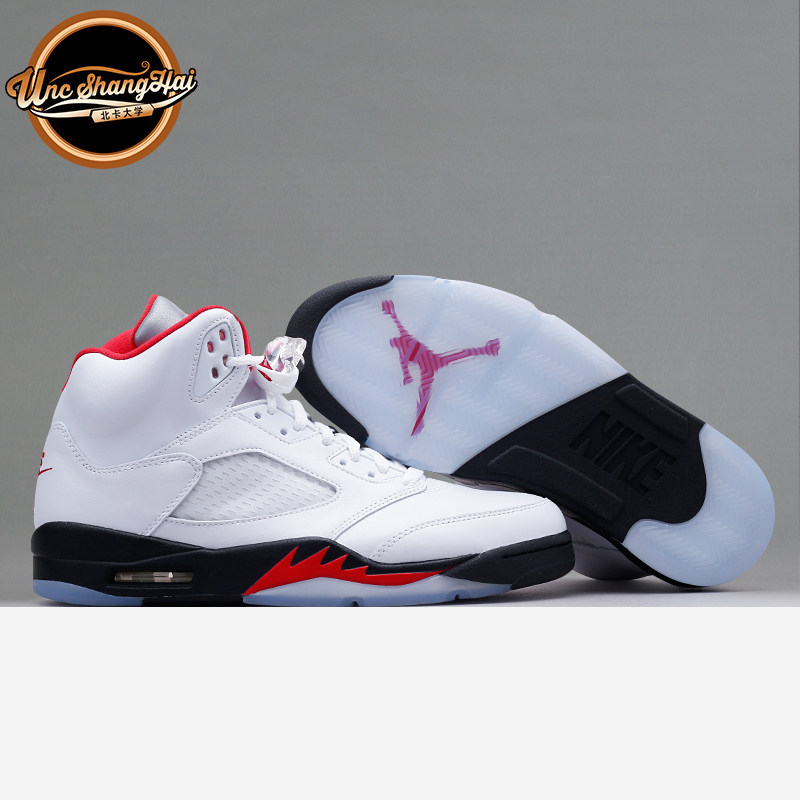 北卡大学 air jordan5 aj5 流川枫白红火焰红 20年复刻da1911-102