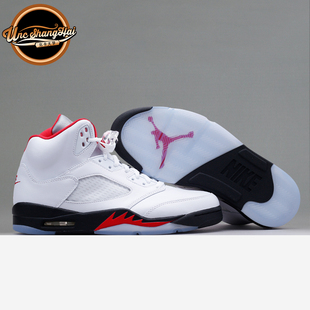 北卡大学 Air Jordan5 AJ5 流川枫白红火焰红 20年复刻DA1911-102