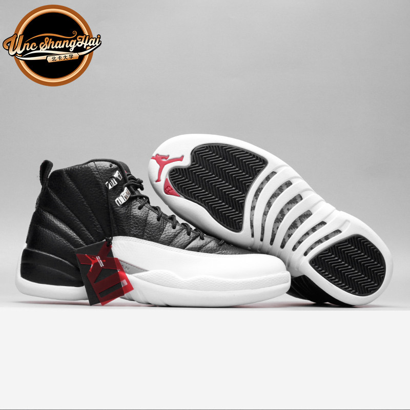 北卡大学 Air Jordan 12 playoffs AJ12 季后赛  黑白 130690-001