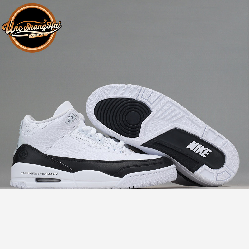北卡大学 Air Jordan 3 AJ3 x Fragment藤原浩联名闪电DA3595-100