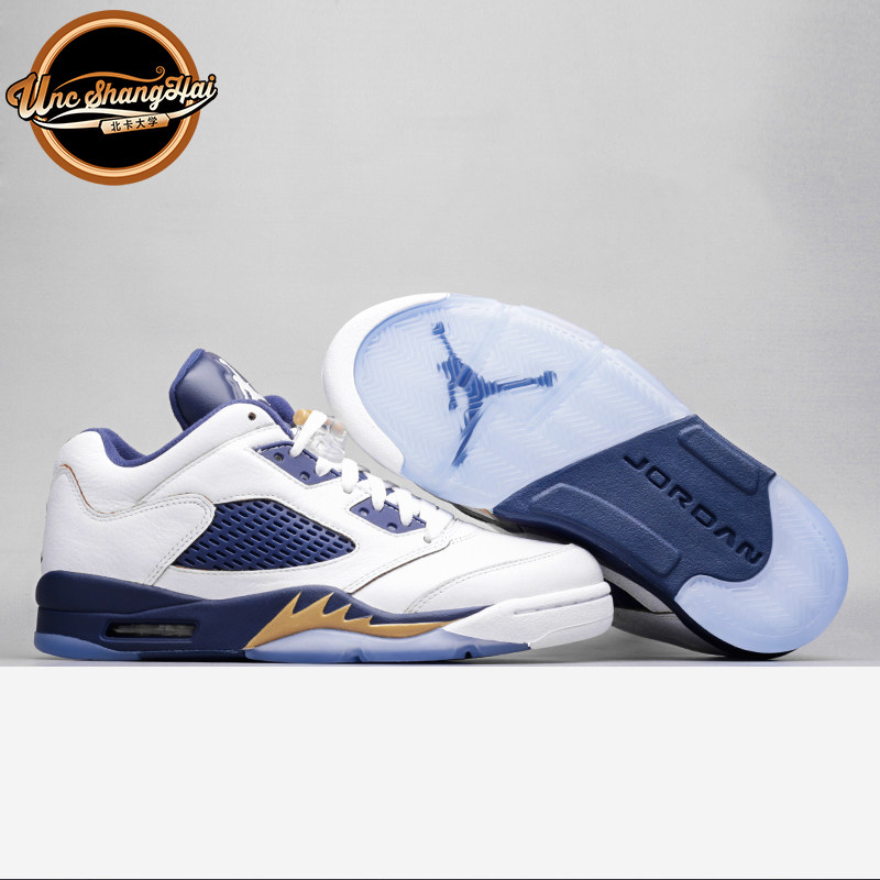 北卡大学 Air Jordan 5 Dunk From Above AJ5 海军蓝 819171-135