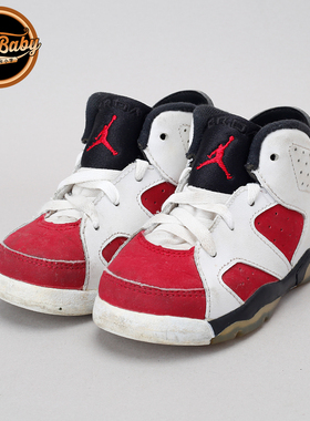 北卡大学 Air Jordan Retor 6 AJ6 胭脂红童鞋 儿童鞋 384667-160