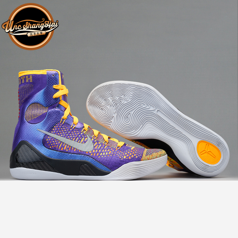北卡大学 nike kobe ix elite xdr 科*比9 zk9 紫金 641714-500