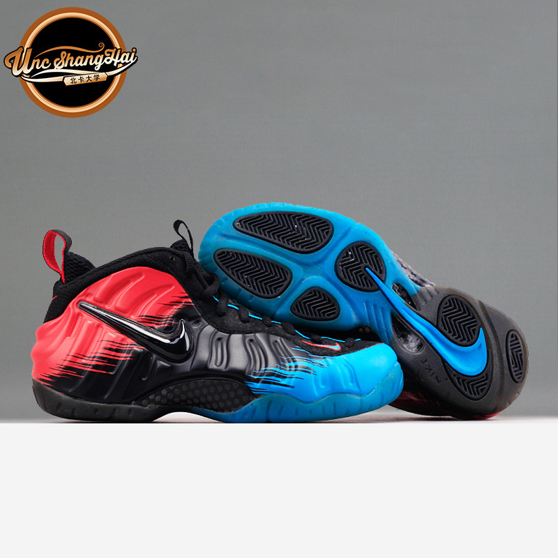 北卡大学 Nike Air Foamposite Pro 蜘蛛侠泡 红蓝泡 616750-400