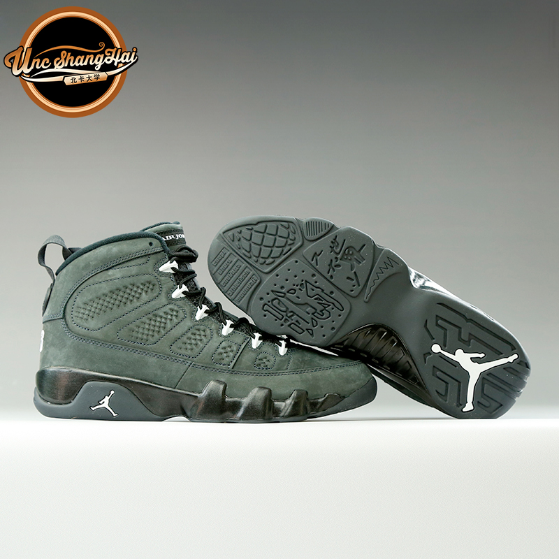 北卡大学 Air Jordan AJ9“Anthracite”无烟煤黑白302370-013-封面