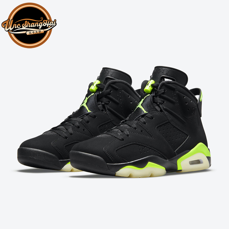 北卡大学 air jordan 6 aj6 电光绿 黑绿俄勒冈 篮球鞋ct8529-003