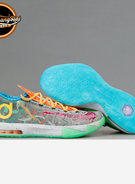 北卡大学NIKE What the kd 6 KD VI杜兰特6鸳鸯篮球鞋669809-500