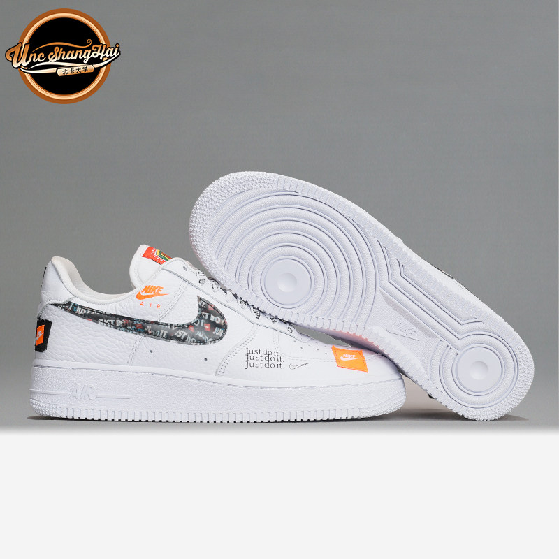 北卡Nike Air Force 1 Just Do It AF1拼接空军JDI联名AR7719-100