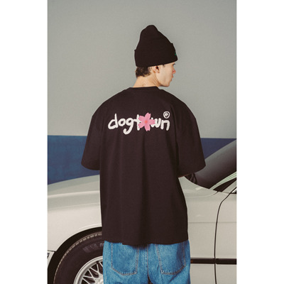 DOGTOWN 26SS花卉BOX系列樱花西红柿银杏LOGO短袖TEE百搭短袖T恤