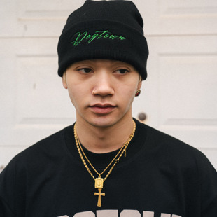 DOGTOWN新草体字母线条LOGO针织冷帽毛线帽帽子