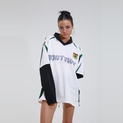 DOGTOWN长袖拼色拼接球衣