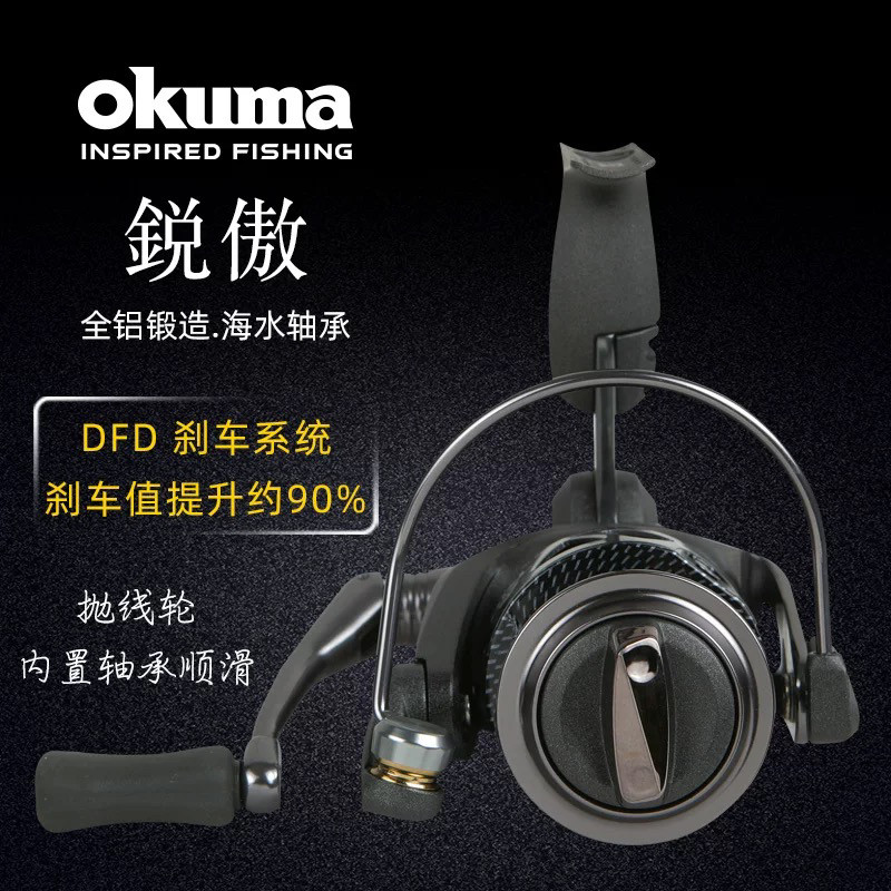 宝熊正品锐傲路亚轮矶钓海竿轮金属渔轮海水轮轻量化鱼线轮纺车轮