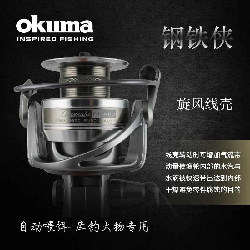 宝熊正品钢铁侠全金属海钓远投轮海钓船钓渔轮海水锚鱼轮纺车轮