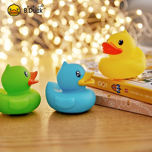 B.Duck小黄鸭经典 浮水鸭儿童洗澡大号戏水玩具宝宝小鸭子游泳游戏