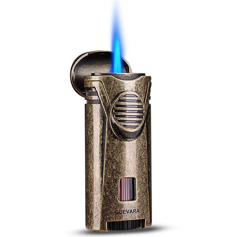正品GUEVARA格瓦拉雪茄打火机复古合金防风直冲便携式充气打火机