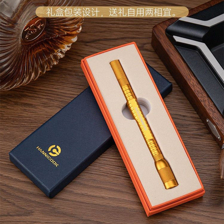 正品HANNICOOK汉尼库克雪茄通气针四合一多功能烟针持烟器钻孔器
