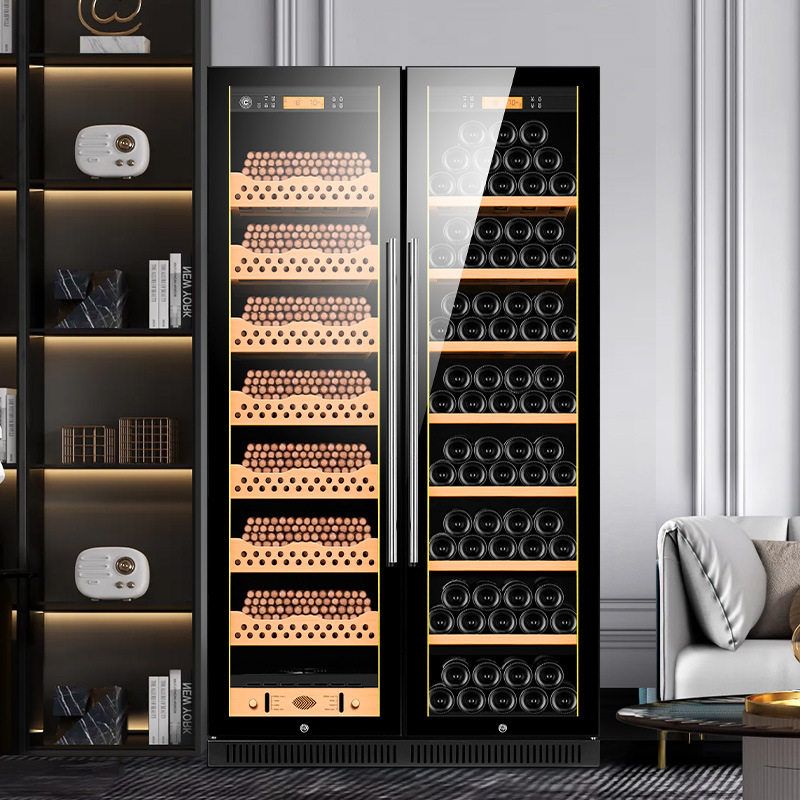 正品FUKE富客CL-320C2智能变频恒温恒湿雪茄烟柜雪松木双门红酒柜