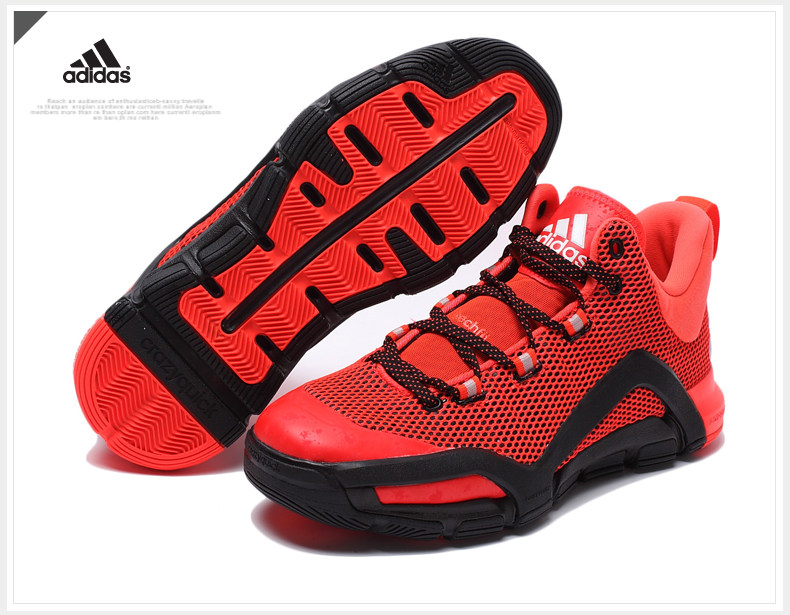 ADIDAS阿迪达斯Crazyquick 3 篮球男子场上款篮球鞋红荧光 D69530