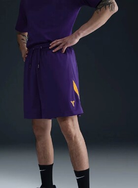 Nike 耐克 Kobe 科比Logo湖人紫金色男子速干篮球运动短裤 HJ8104