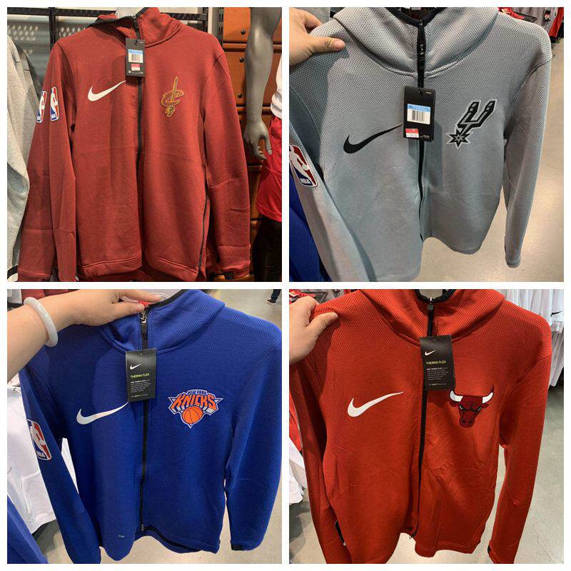 Nike耐克NBA球队出场服外套连帽卫衣899841-899861-899831-940869