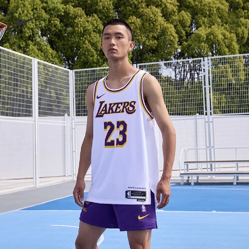 耐克 Nike 詹姆斯 NBA 洛杉矶湖人队 23号球迷版球衣 DN2081-103
