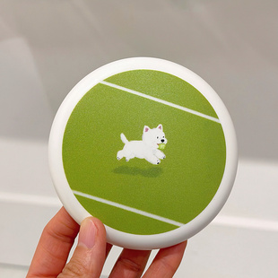 原创BarkCompany迷你可爱狗狗飞盘户外玩具自嗨解闷神器包包挂件