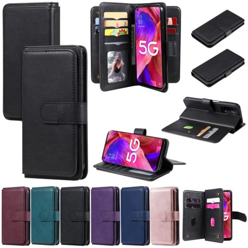 适用于oppo a93/A54/A74 5G版手机套可插放多卡槽商务钱包款皮套