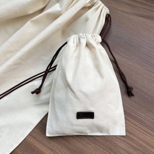 米色防尘收纳袋加厚棉麻布袋收纳袋衣服分类整理袋收口袋抽绳束口