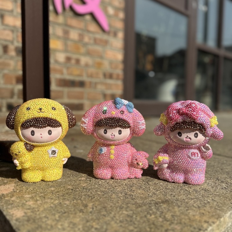 DIY手工贴钻娃娃动漫少女粘钻