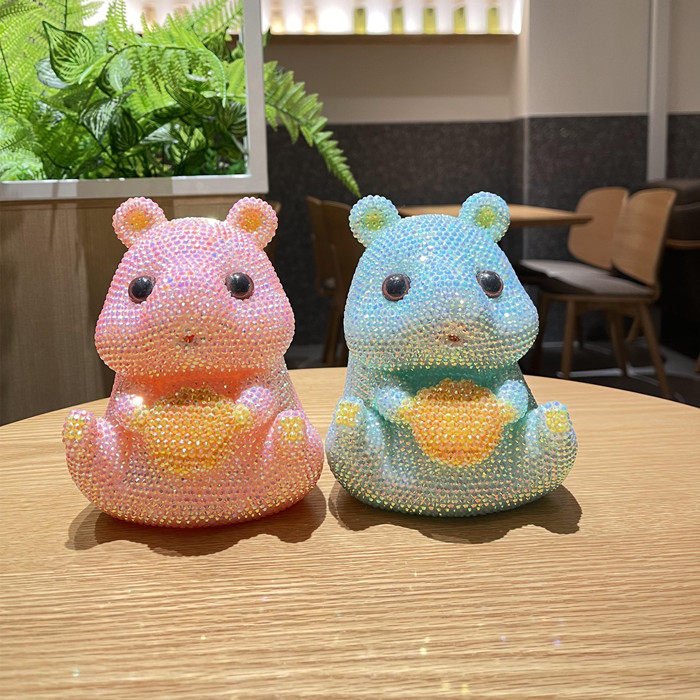 仓鼠存钱罐手工贴钻防摔储蓄罐纸币硬币储钱罐男女生日礼物摆件,节庆用品/礼品,储蓄罐,淘宝优惠券,粉丝福利购,淘宝优惠卷