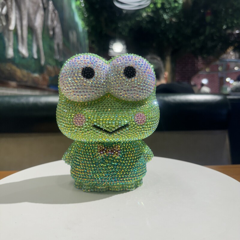 小青蛙手工diy镶钻存钱罐储蓄罐青蛙王子储钱罐粘钻礼品大眼蛙