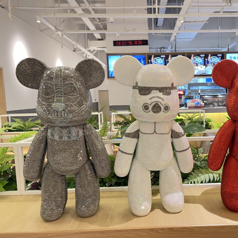 黑武士熊星球大战DIY贴钻摆件