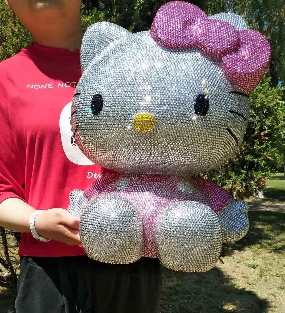 凯蒂猫储蓄罐DIY满钻女生KT猫