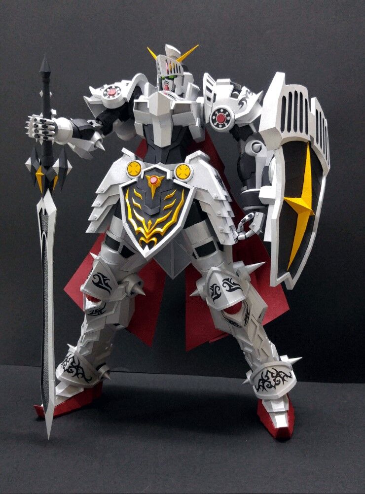 K纸魂ETTE新款Knight高达纸模型DIY全进口珠光纸