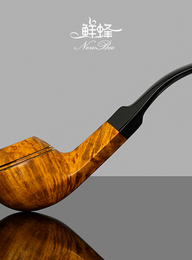 NewBee石楠木烟斗手工实木双腰线牛头犬斗传统老式过滤男士专用具