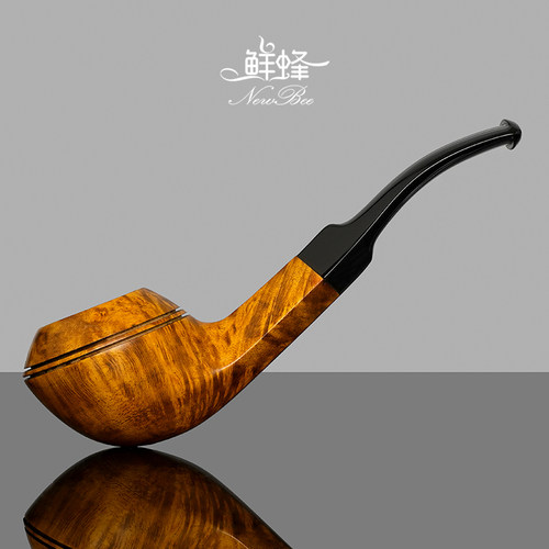 NewBee石楠木烟斗手工实木双腰线牛头犬斗传统老式过滤男士专用具