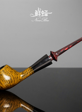 NewBee鲜蜂石楠木烟斗男士过滤军插桌斗手工实木老式过滤烟具配件