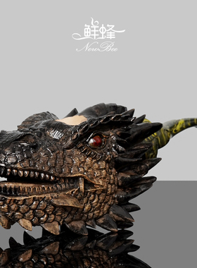 NewBee石楠木烟斗男士手工雕刻龙头烟斗龙爪压棒老式传统过滤烟具