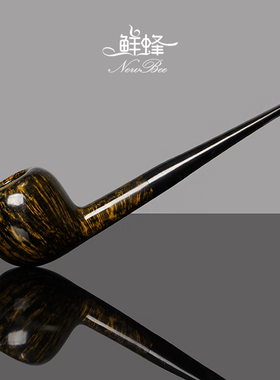 NewBee石楠木烟斗男士直柄撞球苹果王子斗手工实木传统老式专用具