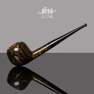 NewBee石楠木烟斗男士直柄撞球苹果王子斗手工实木传统老式专用具