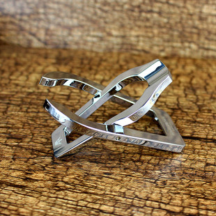 不锈钢烟斗架金属折叠斗座男士收藏展示单斗支架子石楠木烟具配件