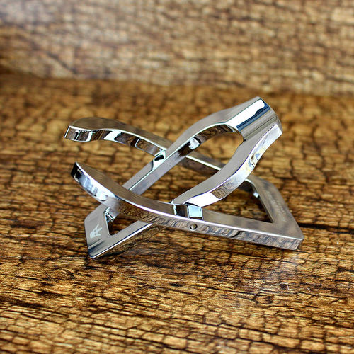 不锈钢烟斗架金属折叠斗座男士收藏展示单斗支架子石楠木烟具配件