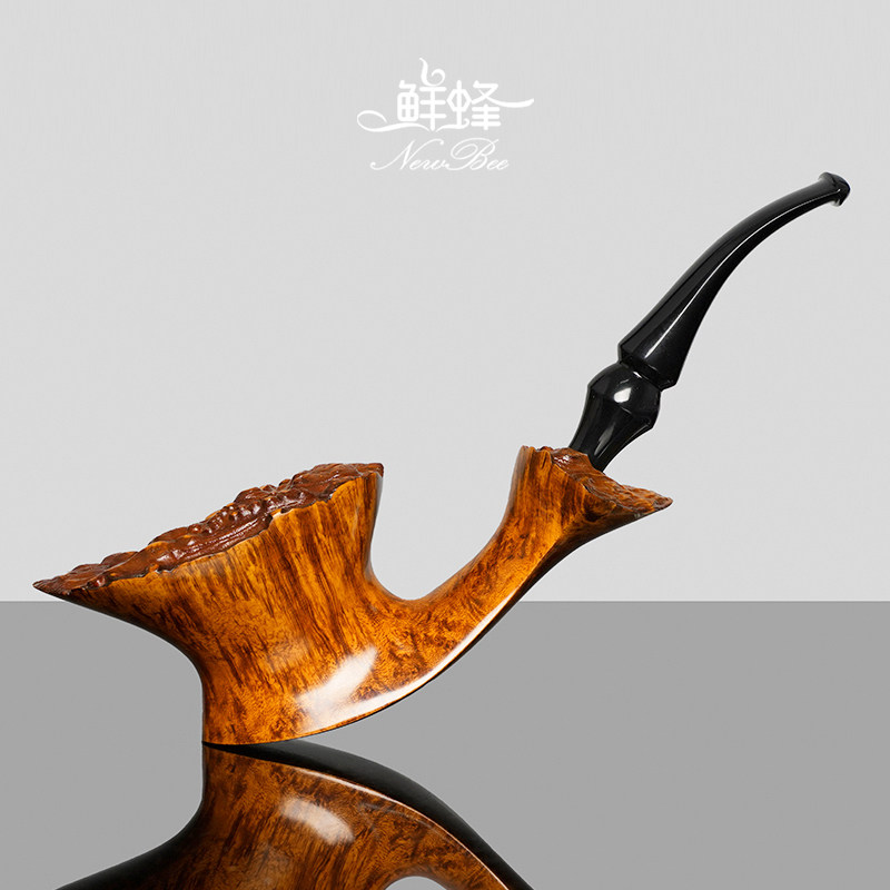 NewBee石楠木烟斗手工实木瘤皮都柏林烟斗传统老式过滤男士专用具